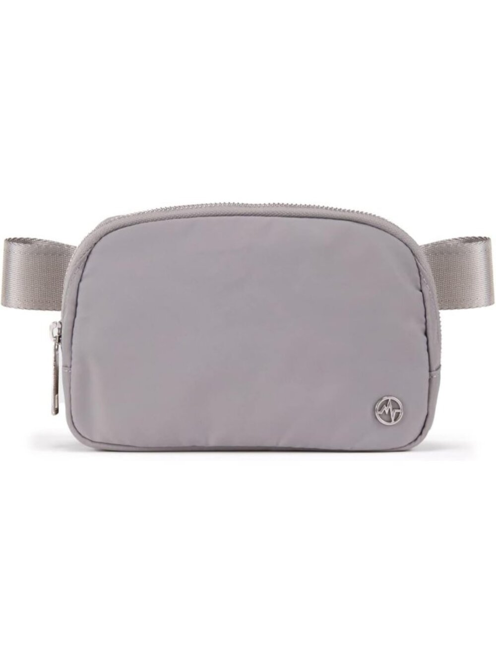 Women's Light Grey 1L Fanny Pack Belt Bag Crossbody Adjustable Strap For Travel